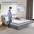 Single Bed Mattress,  Hybrid Double Bed Mattress, Single Bed Mattress With Individual Pocket Springs, Boxed Plush Foam Mattress, Medium Soft, Sports Isolation Pressure