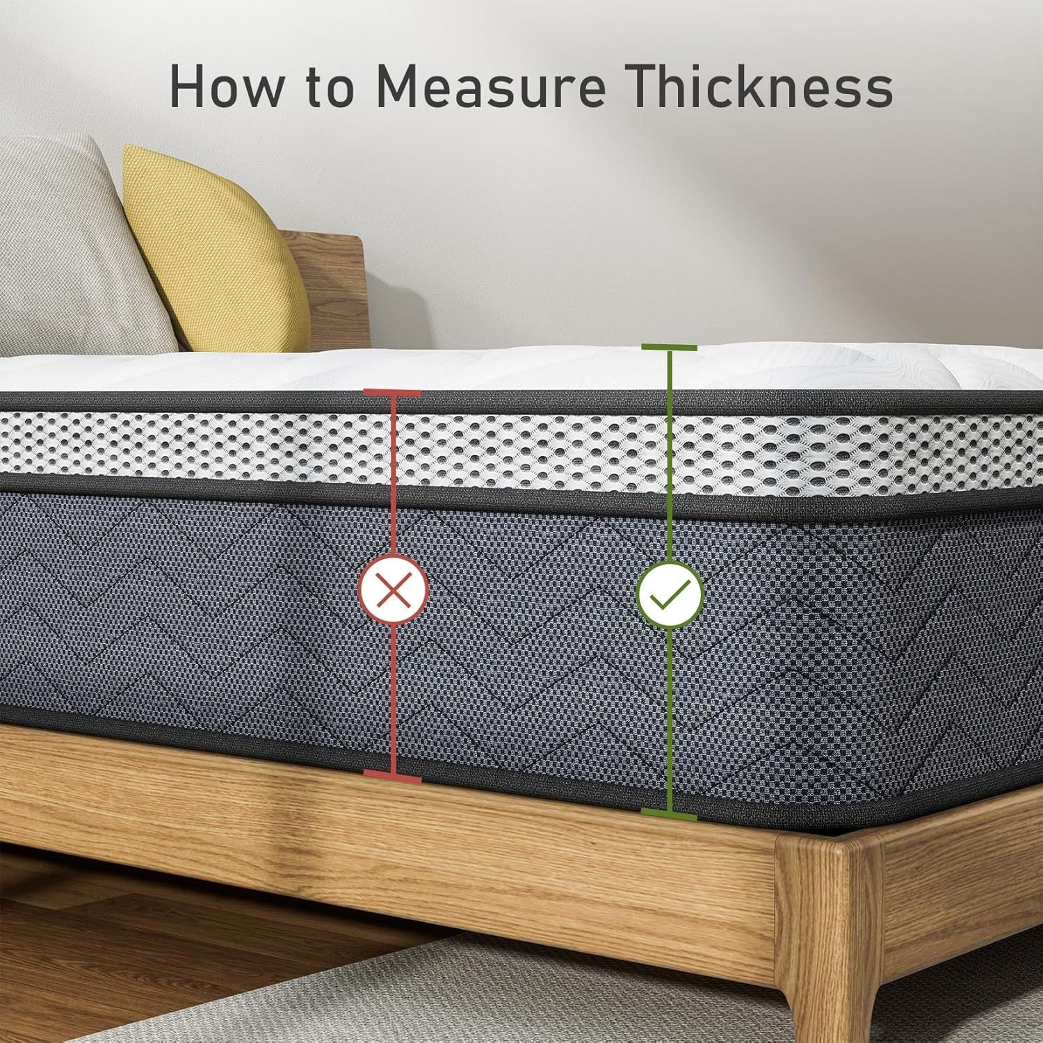 Full Mix Inner Spring Mattress, 30.48 Cm Plush Mattress Foam Spring Mattress, Box Full Size Mattress Bed With Stress Relief, 75 X 54 X 12 Inch Double Mattress Bed, Medium Firmness