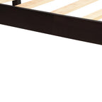 SOWO Platform Bed Frame With Headboard, Wood Slat Support, No Box Spring Needed,Twin, Espresso