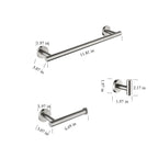 3-piece Set Of Bathroom Hangers And Towel Racks