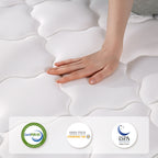 Single Bed Mattress, Hybrid Double Mattress With Bonnell Coil, High Density Foam Mattress, Boxed, Single Bed, Medium Soft, Stress Reliever