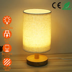 Warm White Bedside Lamp USB Plug Modern Bedroom Lamp