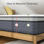 Twin Hybrid Innerspring Mattress, Plush Mattress Foam Spring Mattress, Single Bed Mattress In Box With Stress Relief,  Double Mattress With Medium Firmness