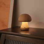 Wooden Cute Mushroom LED Night Light With Touch Switch  Bedside Table Lamp For Bedroom Childrens Room Sleeping Night Lamps Home Decor