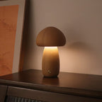 Wooden Cute Mushroom LED Night Light With Touch Switch  Bedside Table Lamp For Bedroom Childrens Room Sleeping Night Lamps Home Decor