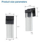 Outdoor Waterproof Transparent LED Crystal Wall Light Supports Many Types Of Bulb-2 Packs