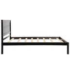 SOWO Platform Bed Frame With Headboard, Wood Slat Support, No Box Spring Needed,Twin, Espresso
