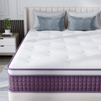 Full Mattress, 12 Inch Hybrid Full Mattress, Full Size Mattress In A Box, Plush Foam Mattress With Individually Pocketed Coils, Motion Isolation For Pressure Relief, Medium Soft