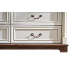 SOWO 10 Drawer Dresser Chest For Bedroom With Wooden Base And Riser Trim, Wooden Rustic Rustic Chest Of Drawers, Storage Dresser For Bedroom, Living Room