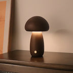 Wooden Cute Mushroom LED Night Light With Touch Switch  Bedside Table Lamp For Bedroom Childrens Room Sleeping Night Lamps Home Decor
