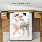 Full Mix Inner Spring Mattress, 30.48 Cm Plush Mattress Foam Spring Mattress, Box Full Size Mattress Bed With Stress Relief, 75 X 54 X 12 Inch Double Mattress Bed, Medium Firmness